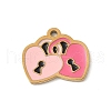 304 Stainless Steel Enamel Charms STAS-P388-19L-G-1
