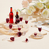 Miniature Plastic Red Wine Glass DJEW-WH0038-83-4