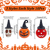 ARRICRAFT 30Pcs 3 Styles Halloween Dyed Synthetic Turquoise & Alloy Pendants FIND-AR0005-28-2