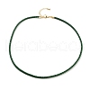 Braided Round Imitation Leather Bracelets Making BJEW-H610-01G-16-1
