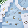 DICOSMETIC 72Pcs 3 Colors Tibetan Style Alloy Linking Rings FIND-DC0005-71-4