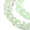 Baking Electroplate Glass Beads Strands DGLA-A039-J8mm-B17-3