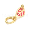 Real 18K Gold Plated Rack Plating Brass Enamel Charms KK-M293-25G-02-2
