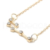 3Pcs Alloy Rhinestones Anklets AJEW-S083-01G-05-3