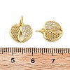 Brass Micro Pave Cubic Zirconia Pendants KK-C092-24J-G-3