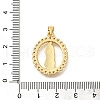 Rack Plating Brass with Cubic Zirconia Pendants KK-Z086-33G-11-3