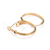 304 Stainless Steel Hoop Earrings EJEW-L232-009G-2