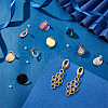 Unicraftale 30Pcs 15 Styles 304 Stainless Steel Stud Earring Findings STAS-UN0048-90-2
