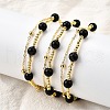 Natural Obsidian Bracelets BJEW-D330-01G-03-3