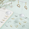 SUNNYCLUE 80Pcs 4 Styles 304 & 316 Stainless Steel Earring Hooks STAS-SC0009-21-4