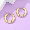 Ion Plating(IP) 304 Stainless Steel Huggie Hoop Earrings EJEW-F111-16mm-G-5