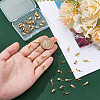 Unicraftale 50Pcs 304 Stainless Steel Screw Eye Pin Peg Bails FIND-UN0001-24-2