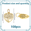 100Pcs Tibetan Style Alloy Pendants PALLOY-GO00038-2