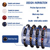 Kissitty DIY Gemstone Bracelet with Constellation Making Kit DIY-KS0001-25-5