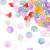 Beadthoven 80Pcs 8 Colors Transparent Spray Painted Glass Beads GLAA-BT0001-02-2