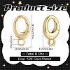 SUNNYCLUE 6Pcs Brass Spring Gate Rings FIND-SC0010-92-2