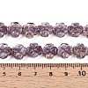 Luminous Handmade Gold Foil Glass Beads Strands FOIL-N029-01E-5