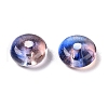 Electroplate Transparent Colours Rainbow Glass Seed Beads SEED-T007-03F-2