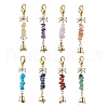 8Pcs 8 Styles Iron Pendant Decorations HJEW-JM01723-1