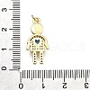 Brass Micro Pave Cubic Zirconia Pendants KK-Z100-19G-01-3