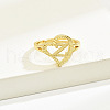 Brass Alphabet Adjustable Rings for Women WGC8F9D-26-1
