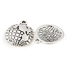 Tibetan Style Zinc Alloy Earth Charms TIBEP-R334-307AS-RS-2
