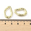 Brass Irregularity Spring Gate Rings KK-U072-43B-G-3