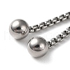 Non-Tarnish 304 Stainless Steel Adjustable Finger Ring Findings STAS-P328-06A-P-3