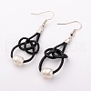 Mother's Day Jewellery Freshwater Pearl Beads Earrings EJEW-PJE746-2