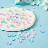 480Pcs 18 Styles Resin Imitation Pearl Bead Caps RESI-TA0001-50-7