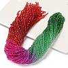Transparent Painted Glass Beads Strands X1-DGLA-A034-T2mm-A24-1