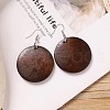 Alloy Wood Dangle Earrings FS-WG9E4F8-03-1