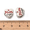 Mother's Day Rack Plating Alloy Enamel European Beads PALLOY-S189-53P-2