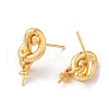 Brass Stud Earring Findings KK-M270-28G-2