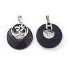 Synthetic Blue Goldstone Pendants KK-F751-L-A01-1