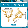   2Pcs 925 Sterling Silver Spring Ring Clasps FIND-PH0022-63G-2
