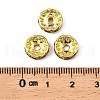 Brass Grade A Rhinestone Spacer Beads RSB039NF-05G-3