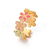 304 Stainless Steel Cuff Rings RJEW-D319-02G-01-2