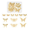 12Pcs 6 Styles 201 & 304 Stainless Steel & Stainless Steel Connector Charms STAS-TA0001-86-10