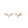 Elegant Deer S925 Sterling Silver Stud Earrings IE6298-5
