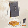 Velvet & Alloy Earrings Display Stands ODIS-WH0061-69A-2