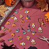 28Pcs 7 Style Halloween Alloy Enamel Pendants JX182A-3