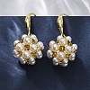 Brass Dangle Stud Earrings EJEW-F362-07G-1