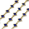 Brass Glass Rhombus Link Chains CHC-R001-05G-01-1