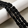 Natural Black Onyx Beads Strands G-F791-C03-1