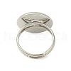 Adjustable Brass Ring Components KK-J110-P-NF-2