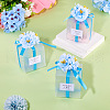 Clear PVC Candy Gift Packaging Boxes with Ribbon & Artificial Flower CON-TAC0001-20B-7