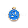 Alloy Enamel Pendants ENAM-S124-01A-02G-2