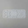 Christmas DIY Snowflake Silicone Pendant Molds DIY-P006-31-3