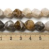 Natural Bamboo Leaf Agate Beads Strands G-NH0012-B02-02-5